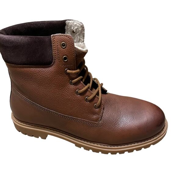 Modern Fiction Men's Casual Leather Cognac Brown Non Slip Boot Size 11 NEW - Picture 2 of 11